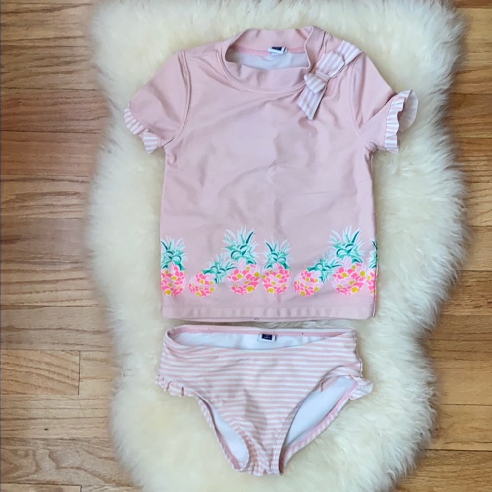 Janie and Jack short sleeved tank bathing suit